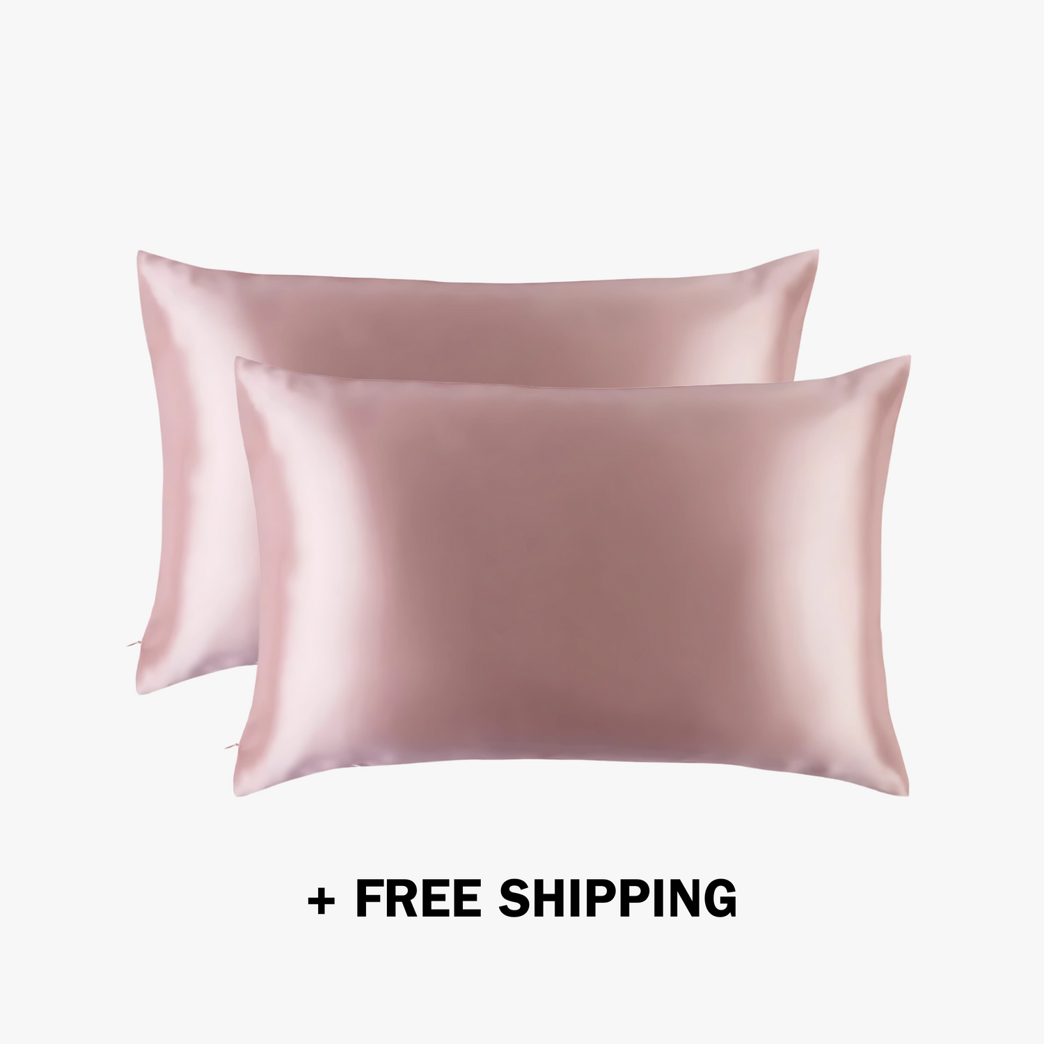 2x Premium Silk Pillowcase - Pink