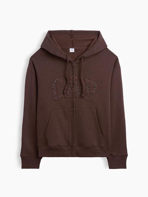 Alora™ Gap Cheetah Zip Hoodie