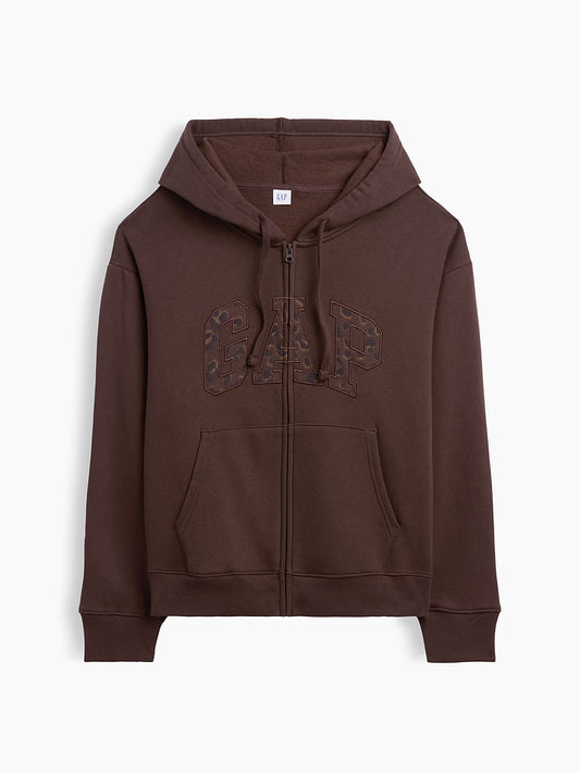 Alora™ Gap Cheetah Zip Hoodie